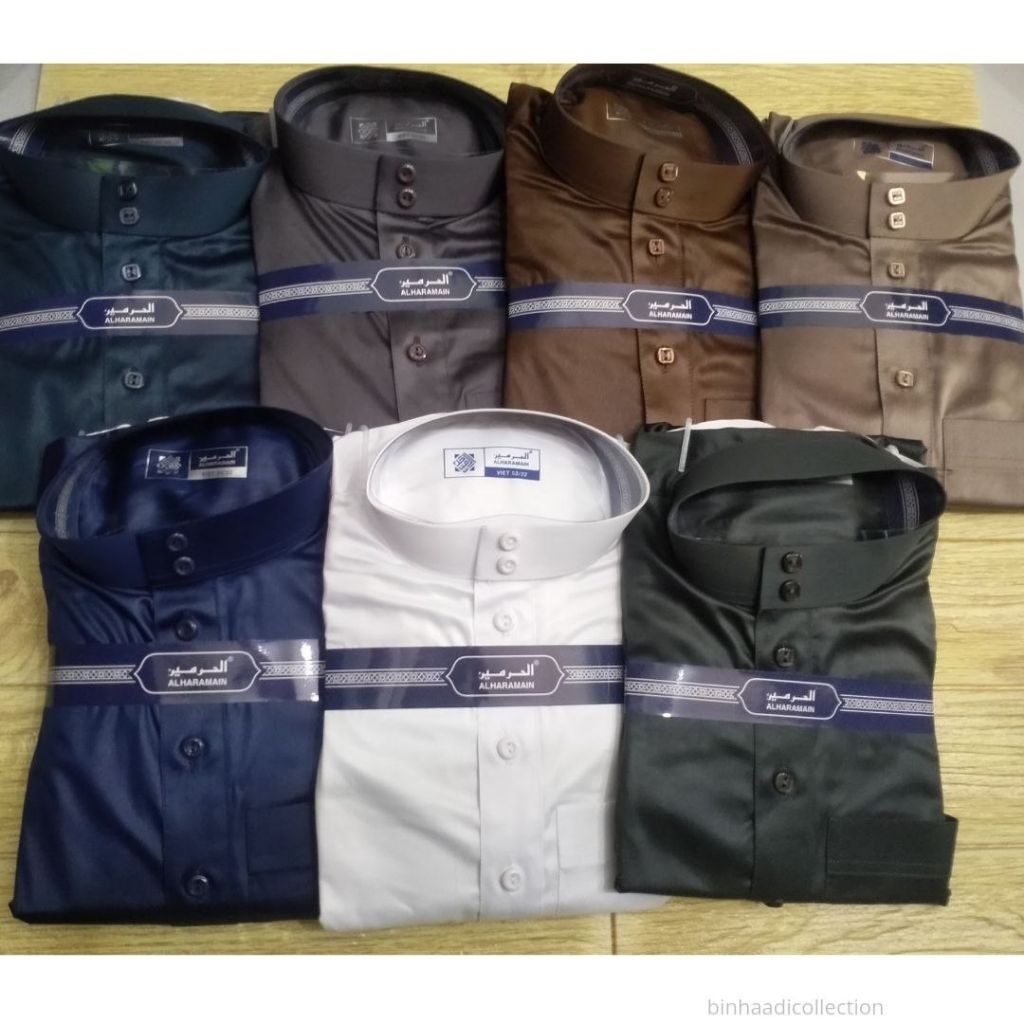 Jubah Al Haramain Viet | Kancing Reguler| Size Remaja Dan Size Dewasa