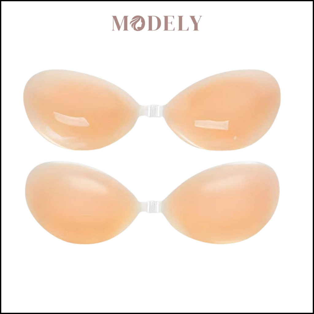 MODELY - [FREE BOX] Silicon Bra Tempel Tanpa Tali Bisa Dicuci Pembentuk Payudara BR212
