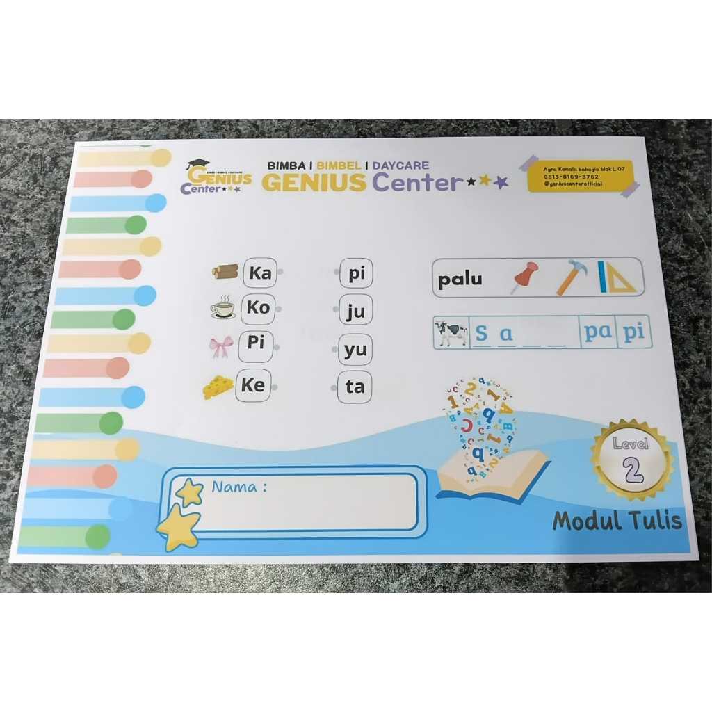 MODUL TULIS LEVEL 2 GENIUS CENTER A4 FULLCOLOR
