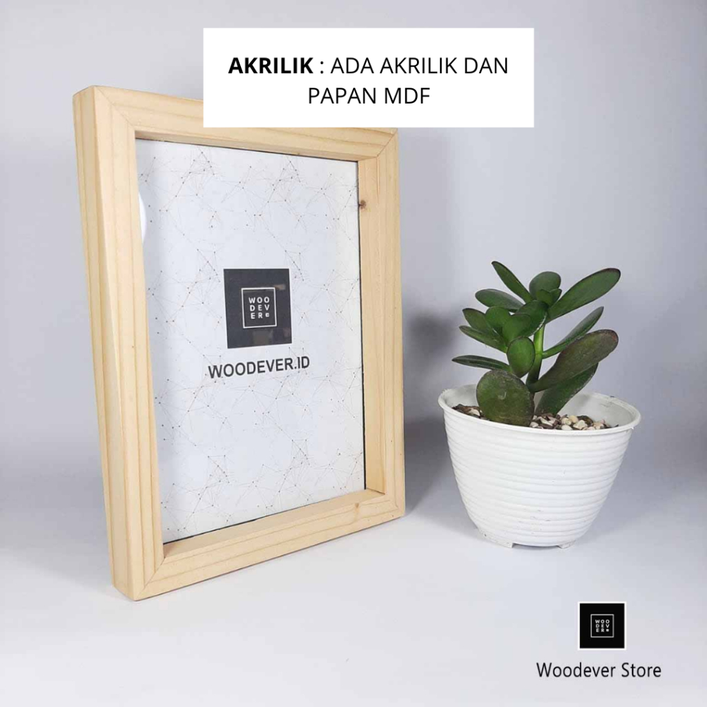 Bingkai Foto A2 Pigura Kayu - Frame Foto Dekorasi Rumah Minimalis