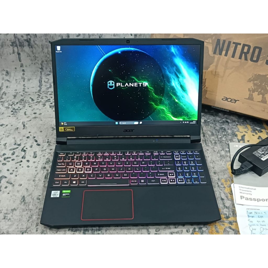 Acer Nitro 5 Core i7 -10750H RAM 16GB SSD 512Gb Nvidia GTX 1650Ti