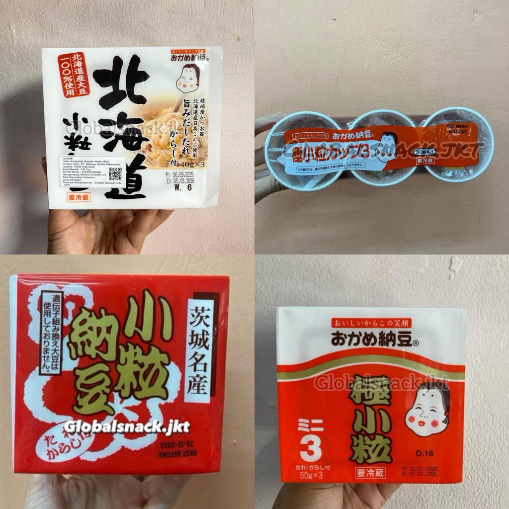 ASAICHIBAN NATTO (KOTSUBU NATTO) 40gr x 3 / TAKANO NATTO / OKAME NATTO