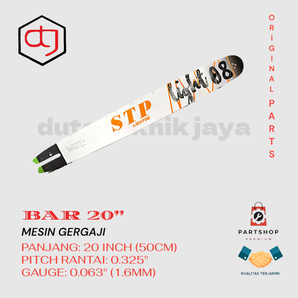 BAR 20" INCH 36 MATA GIGI CHAINSAW SENSO MESIN GERGAJI BAR 20 INCI