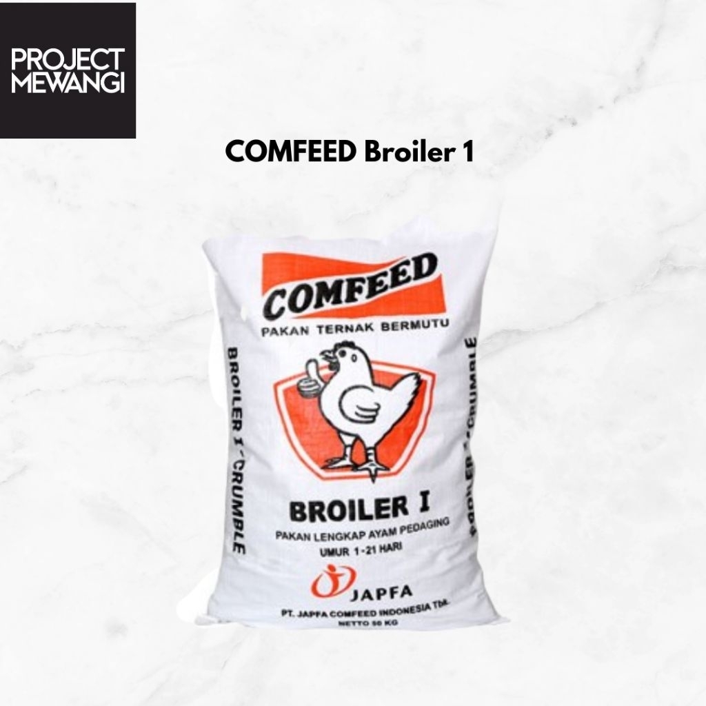 Satu Karung 50Kg Pakan Ayam Starter Broiler Comfeed BR 1
