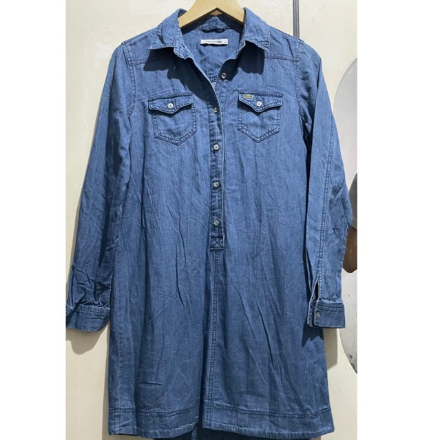 Lacoste Kemeja Dress Denim Original