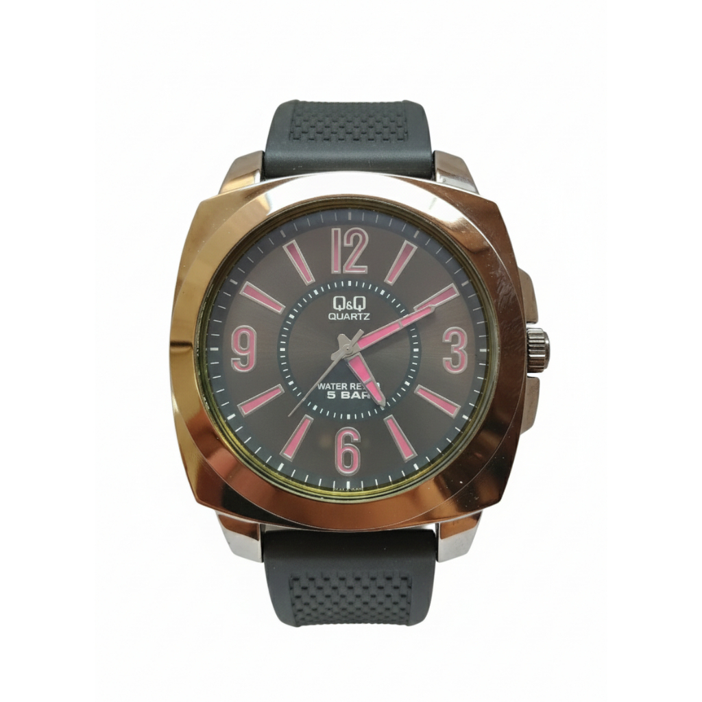 NEW  Jam Tangan Pria Casual Classic Karet Rubber Analog Original Q&Q QNQ QQ Q772 Q772J Series