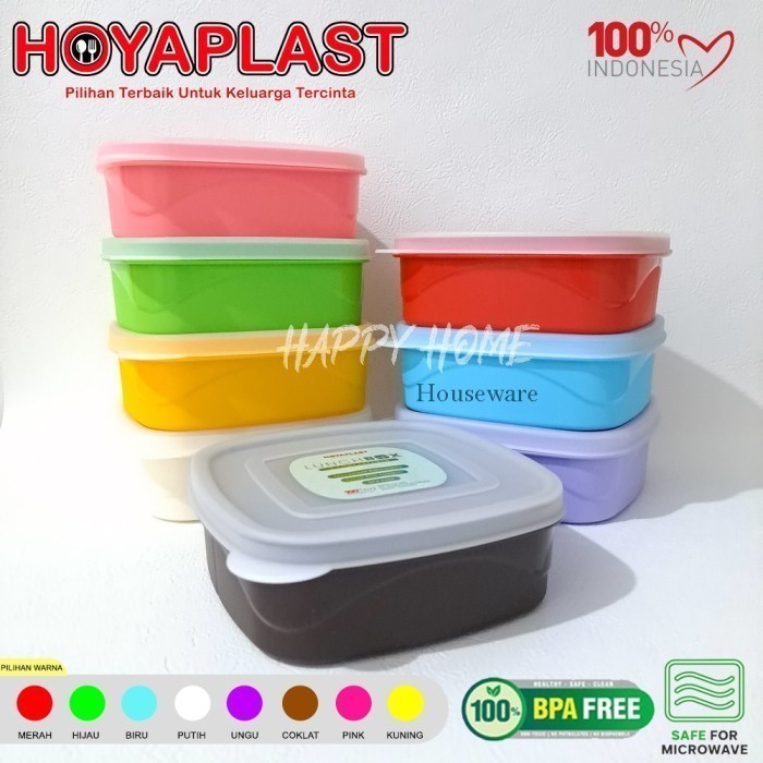 HOYAPLAST Lunch Box Sekat Kotak Makan Tempat Bekal Varian Warna LB-902