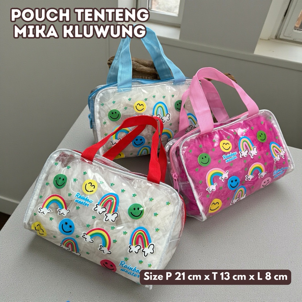 POUCH MIKA UNIK/TAS  SOUVENIRS ULTAH ANAK/ TAS NGAJI MULTIFUNGSI