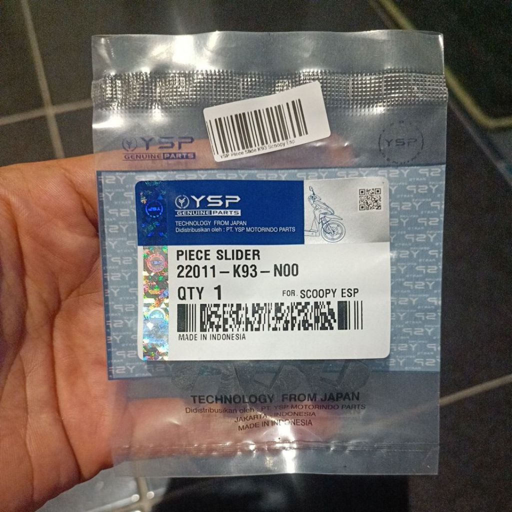 Piece Slide K93 Honda Scoopy Esp Original YSP