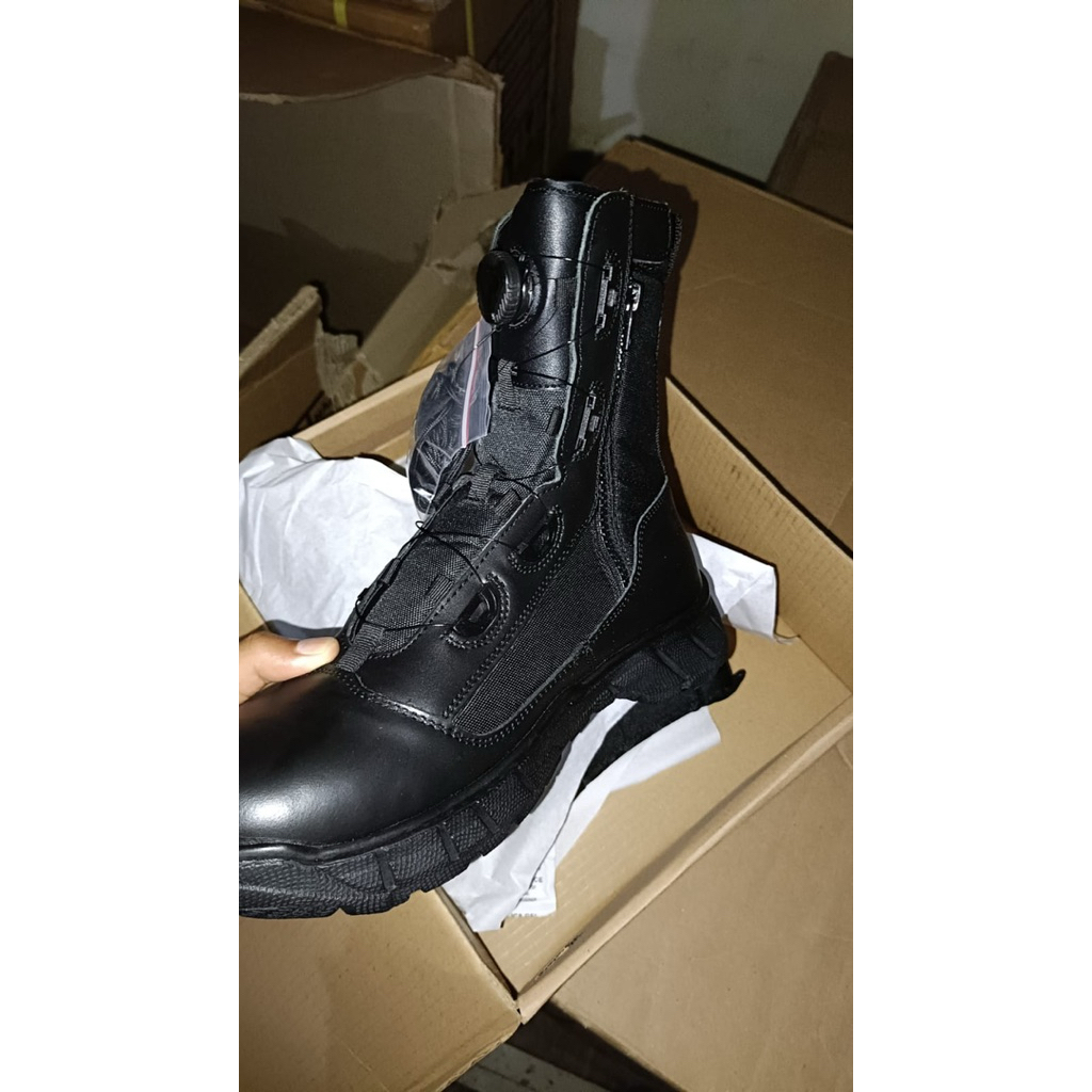 Sepatu PDL Jatah Polri Original PDL Tali Putar Pembagian Polri 2025