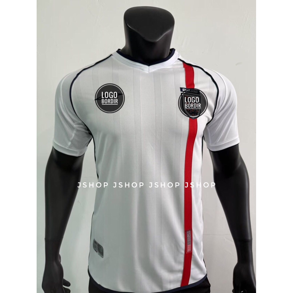 JERSEY BAJU BOLA INGGRIS HOME 2002 JERSEY BOLA BLOKCORE RETRO 2002