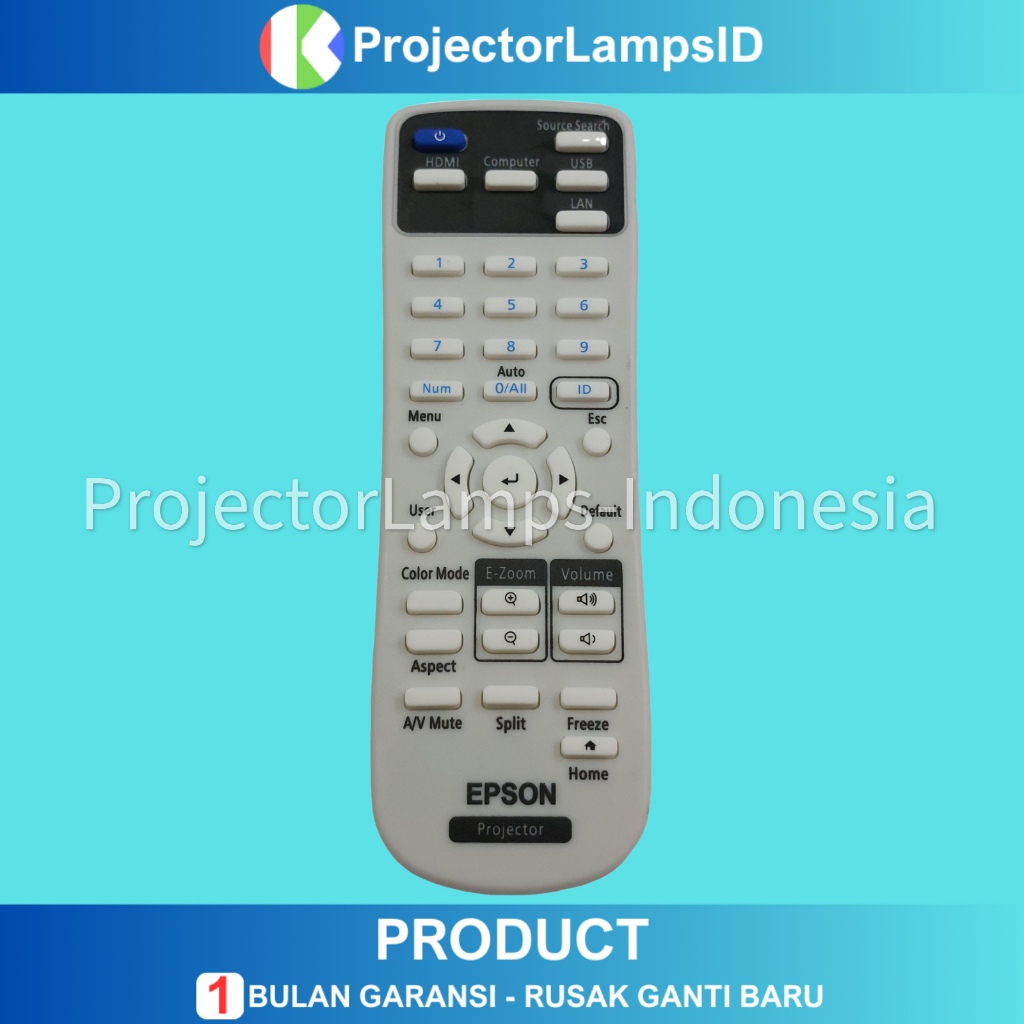 Remote Remot Projector Proyektor Epson EB-E500 EB-X500 EB-E600 EB-X600 EB-X06 EB-W06 EB-FH52 EB-E01 