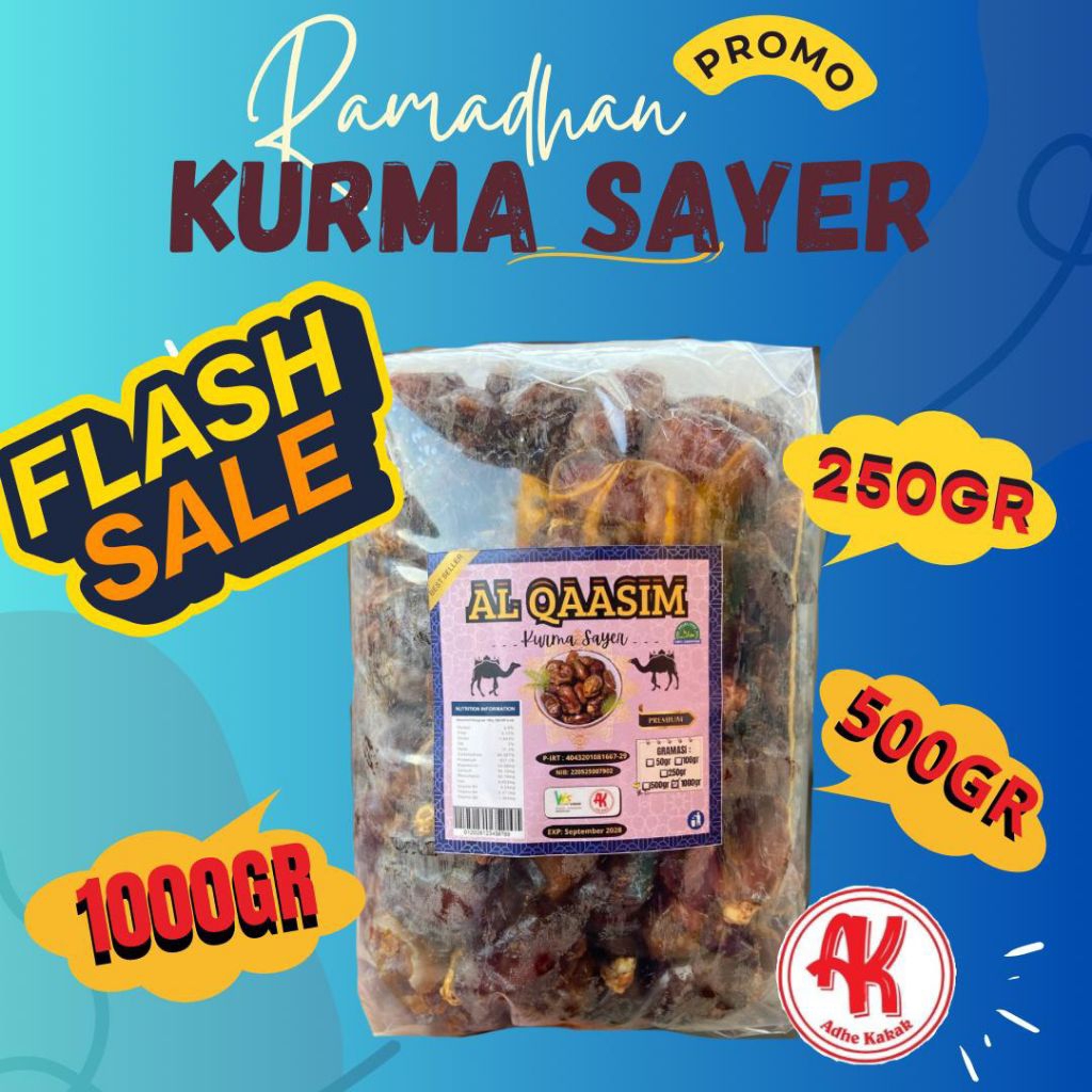 1kg KURMA SAYER kurma kering legit