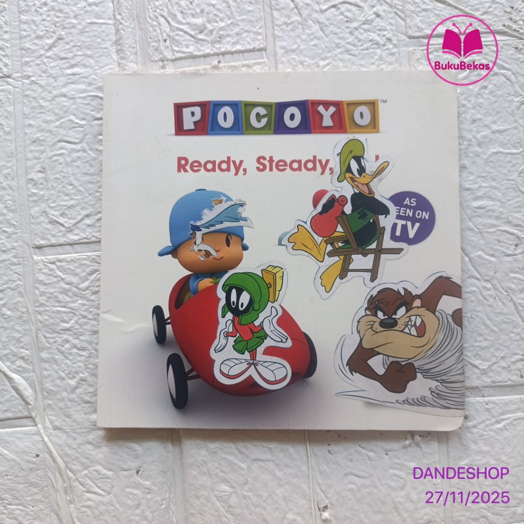 (english) Pocoyo Ready, Steady - Buku Cerita Anak Lift the Flaps Bekas Preloved