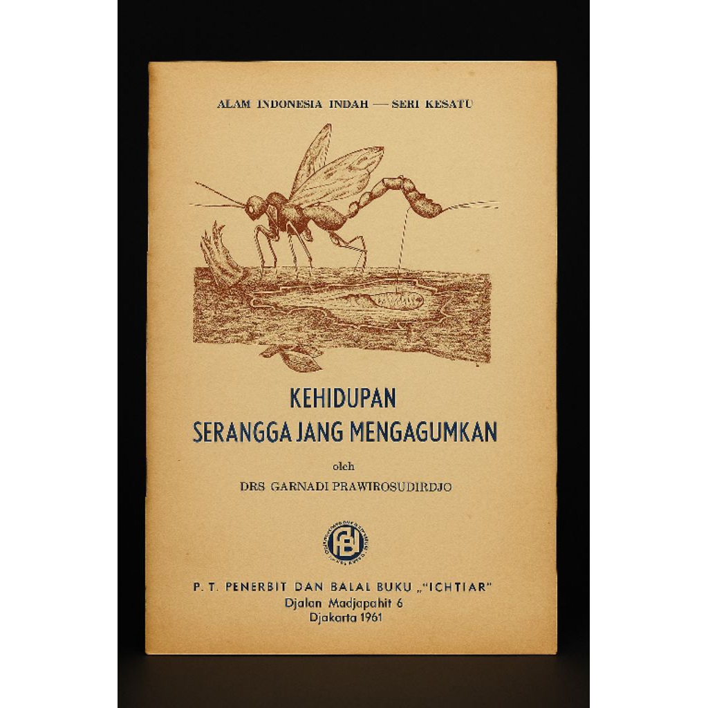 Buku jadul KEHIDUPAN SERANGGA JANG MENGAGUMKAN 1950an