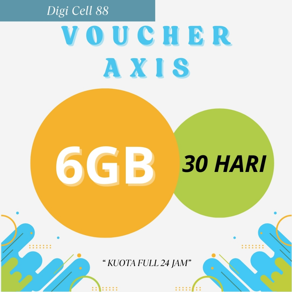 Voucher Kuota Aigo AXIS 6 GB 30 Hari FULL 24 JAM | Voucher Kuota AXIS | Paket Data Axis Murah