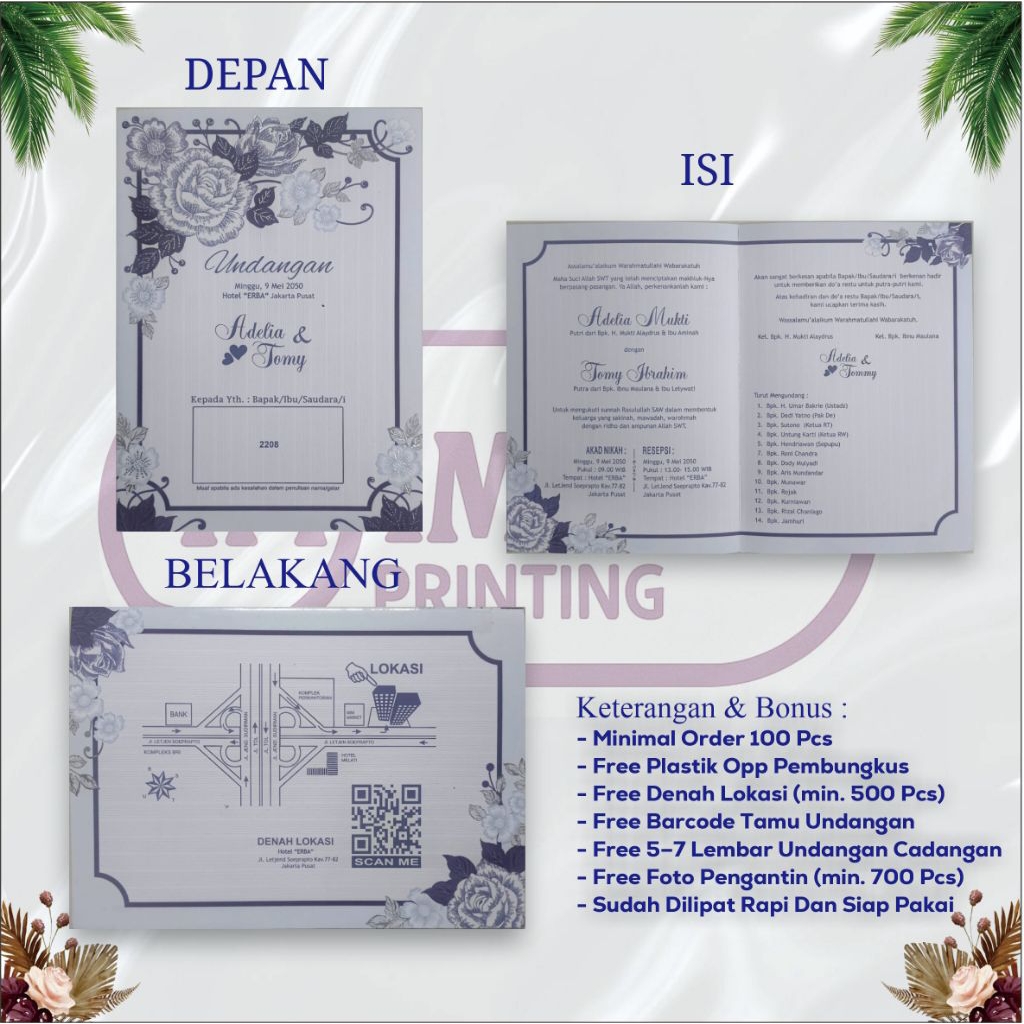 UNDANGAN PERNIKAHAN ERBA 2208 SIAP PAKAI