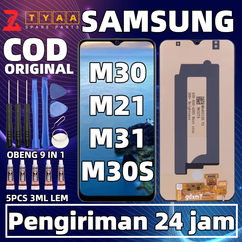 LCD Samsung Galaxy untuk M215F/M30/M30S/M307F/M315 Original ASLI Fullset Komplit Bergaransi Resmi