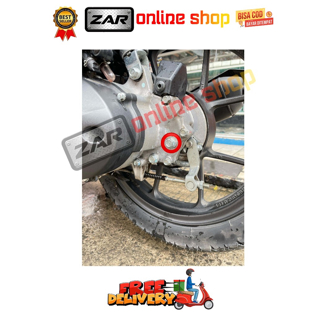 BAUT PEMBUANGAN OLI GARDAN ATAS / BAWAH ( 1 BAUT ) GENIO BEAT DELUXE SCOOPY STREET NEW PRESTIGE TAHU
