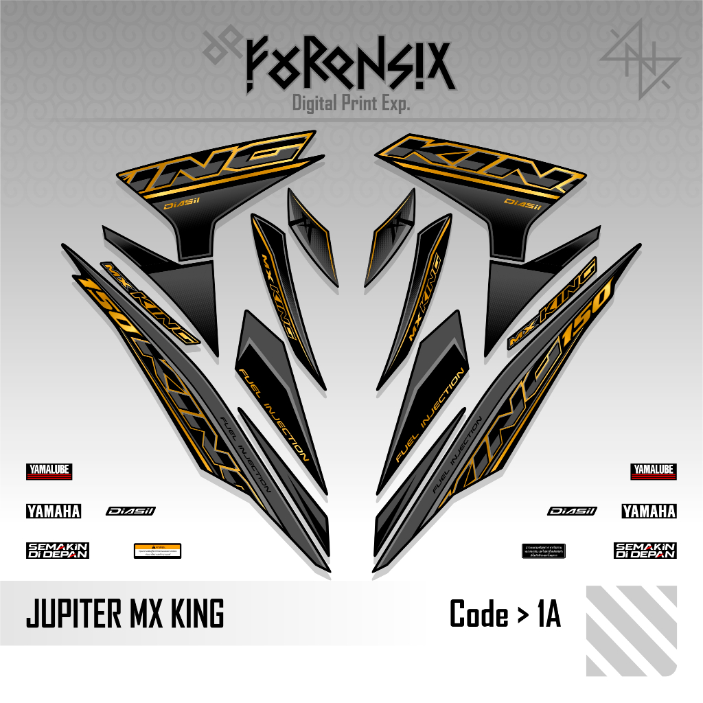Striping Jupiter MX KING 1 || Stiker Jupiter MX KING 150 || Decal Jupiter MX King Sniper 150