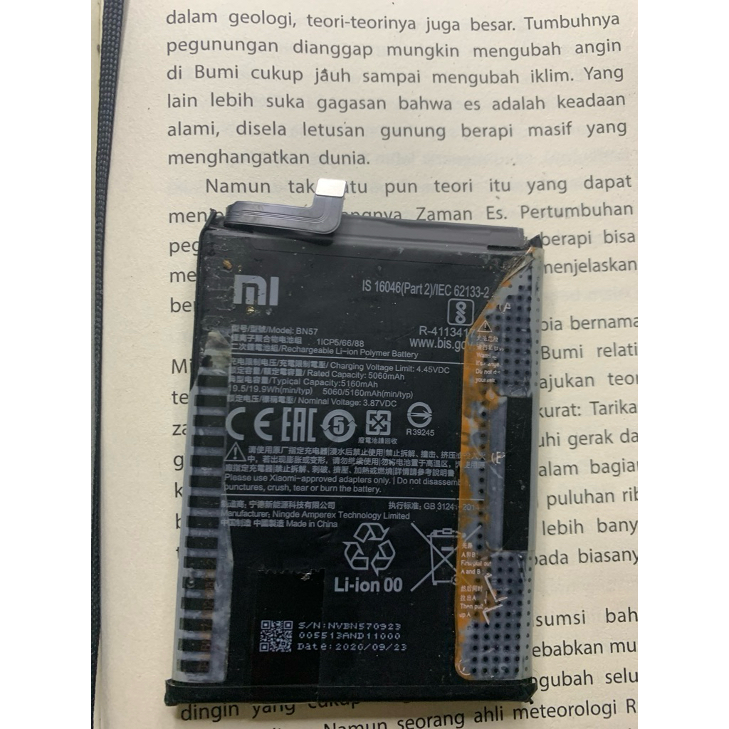 BN-57 BATRAI POCO X3 NFC/POCO X 3PRO ORIGINAL COPOTAN