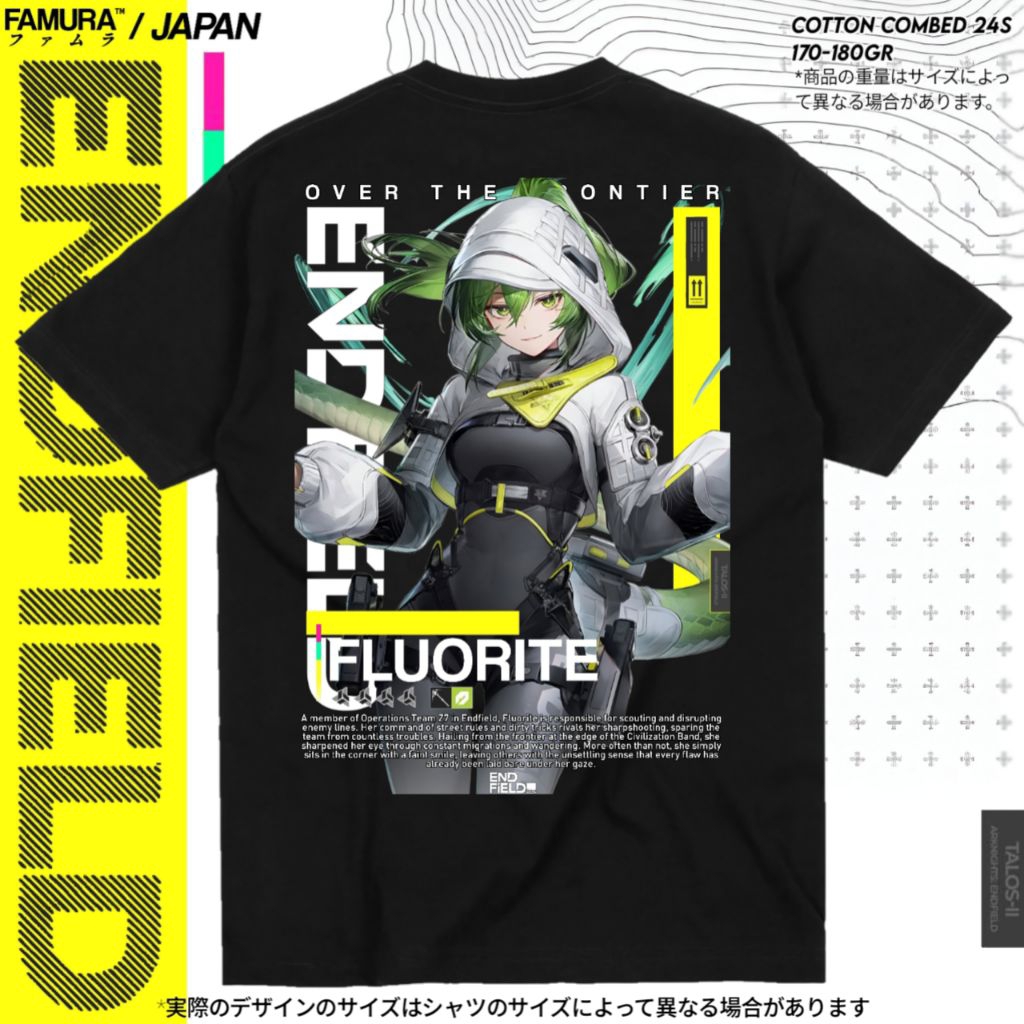 FAMURA T-Shirt / Kaos Game Baju Fluorite Arknights Endfield