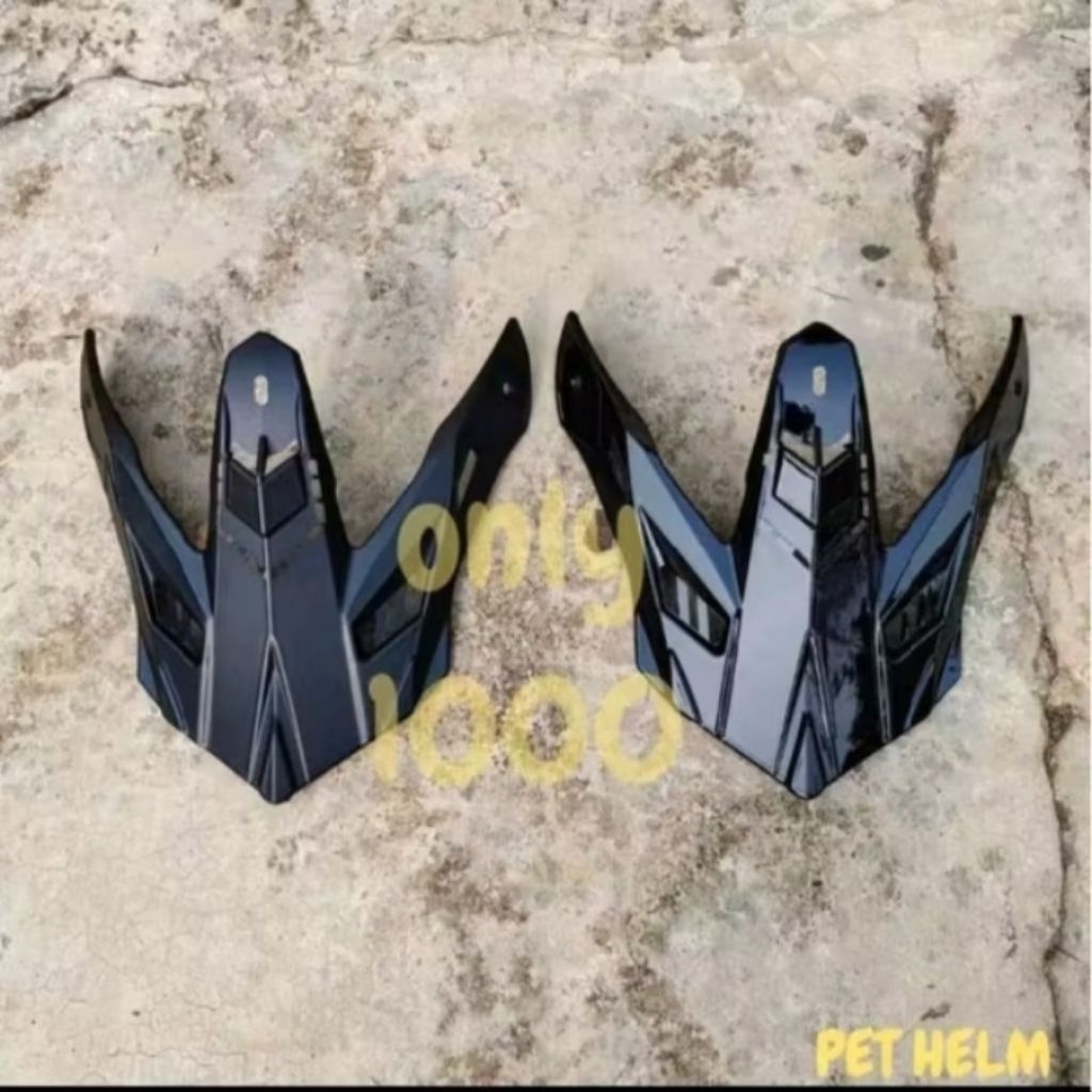 PET HELM UNIVERSAL TRAIL HITAM DOFF SPAREPART TRAIL SUPETMOTO MOTOCROSS