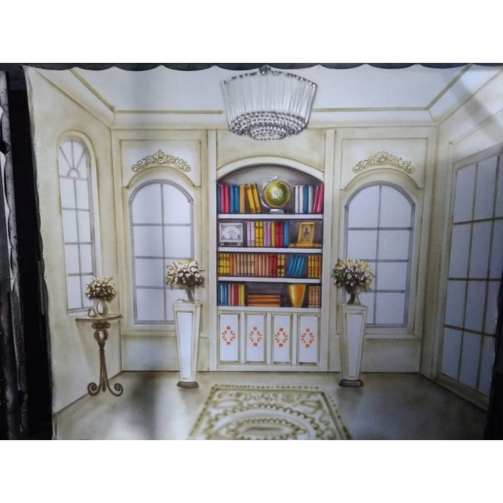 BACKGROUND WISUDA "READY REAL PICT ""MOTIF 3D