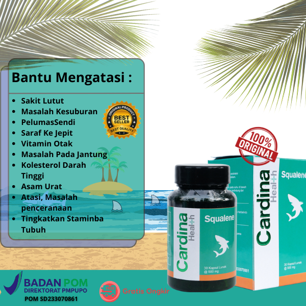 Cardina Health Squalene Original Antioksidan Kuat