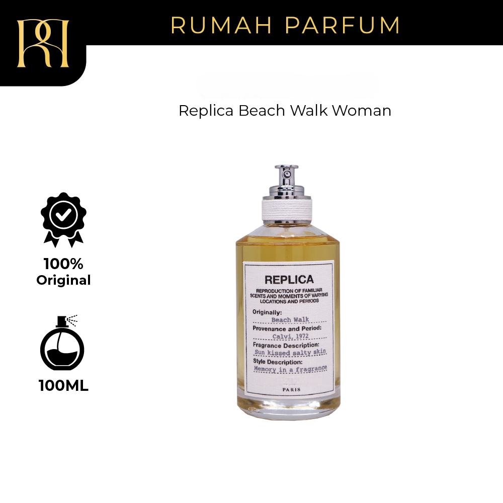 Parfum Wanita Maison Margiela Replica Beach Walk Woman (100 mL) Perfume Cewek Tahan Lama dan Wangi