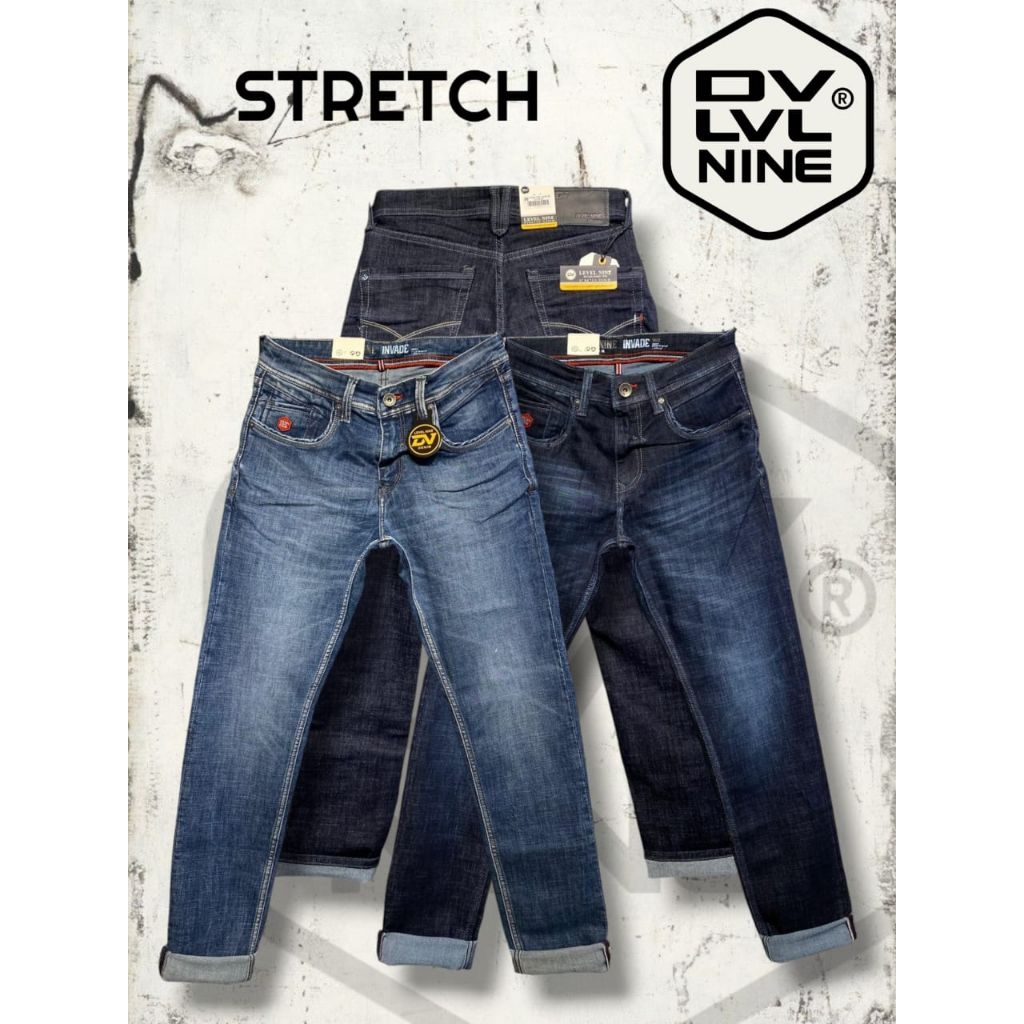 Celana Panjang Jeans Stretch DV Level Nine