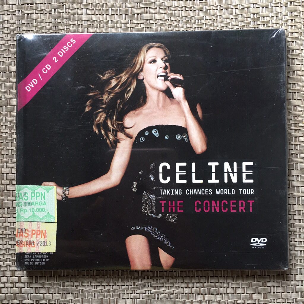 CD + DVD Celine Dion - Taking Chances World Tour The Concert | Segel