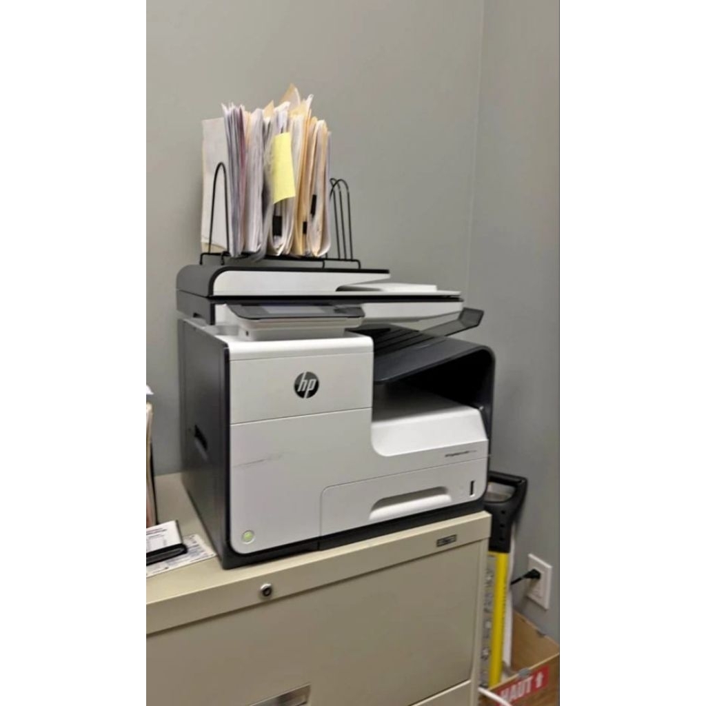 Printer HP Pagewide Pro MFP 477dw Sudah Influs, Chipless Counter 1000
