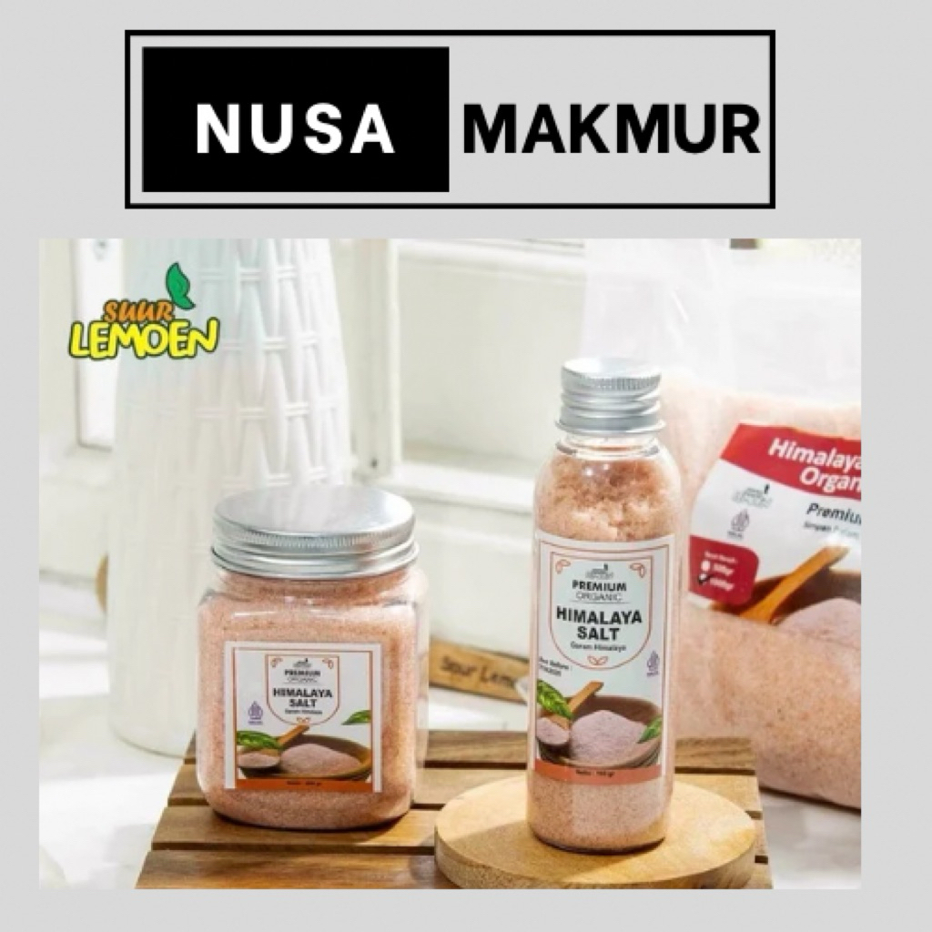 Garam Himalaya Organik 100% Original Halal BPOM Alami-Sehat, Rendah Sodium, Diet, Kaya Mineral