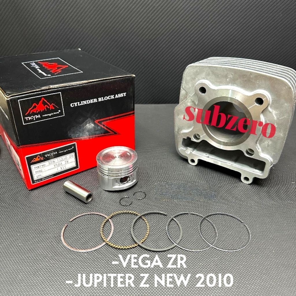 BLOK MESIN + SEHER PISTON KIT TAKAYAMA 5D9 VEGA ZR JUPITER Z NEW ROBOT 2010 ORI TAKAYAMA