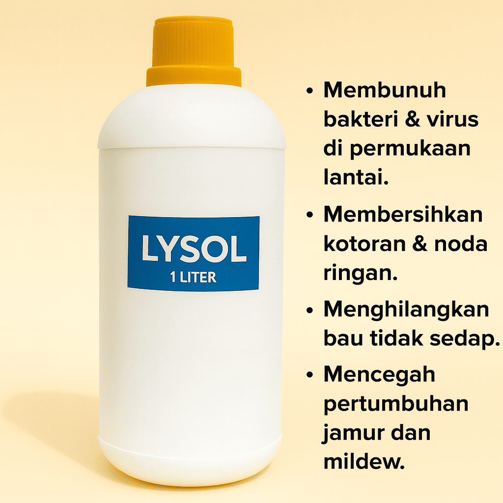 Lysol Lisol 1 Liter Lisol Cairan Disinfektan Penghilang Bau Tidak Sedap Pembersih Lantai