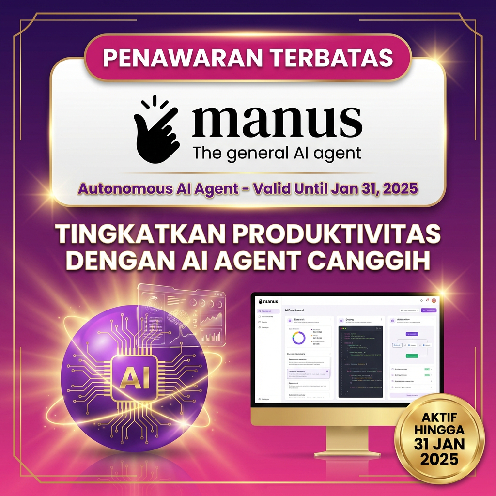 Manus AI Pro Plan 6.300 credits