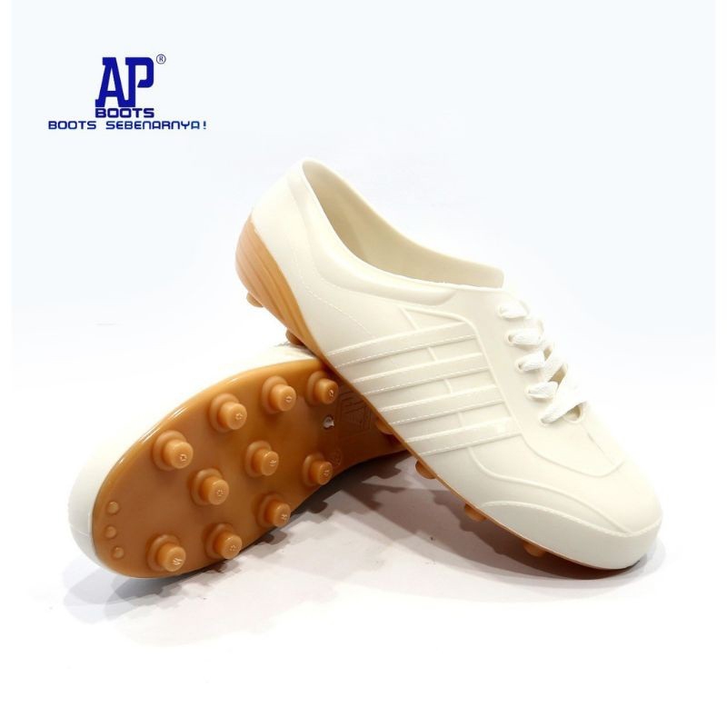 Sepatu Bola AP 969 PUTIH Multi Fungsi Sol pul Pool Karet Lokal Lentur Ringan Sepak Bola