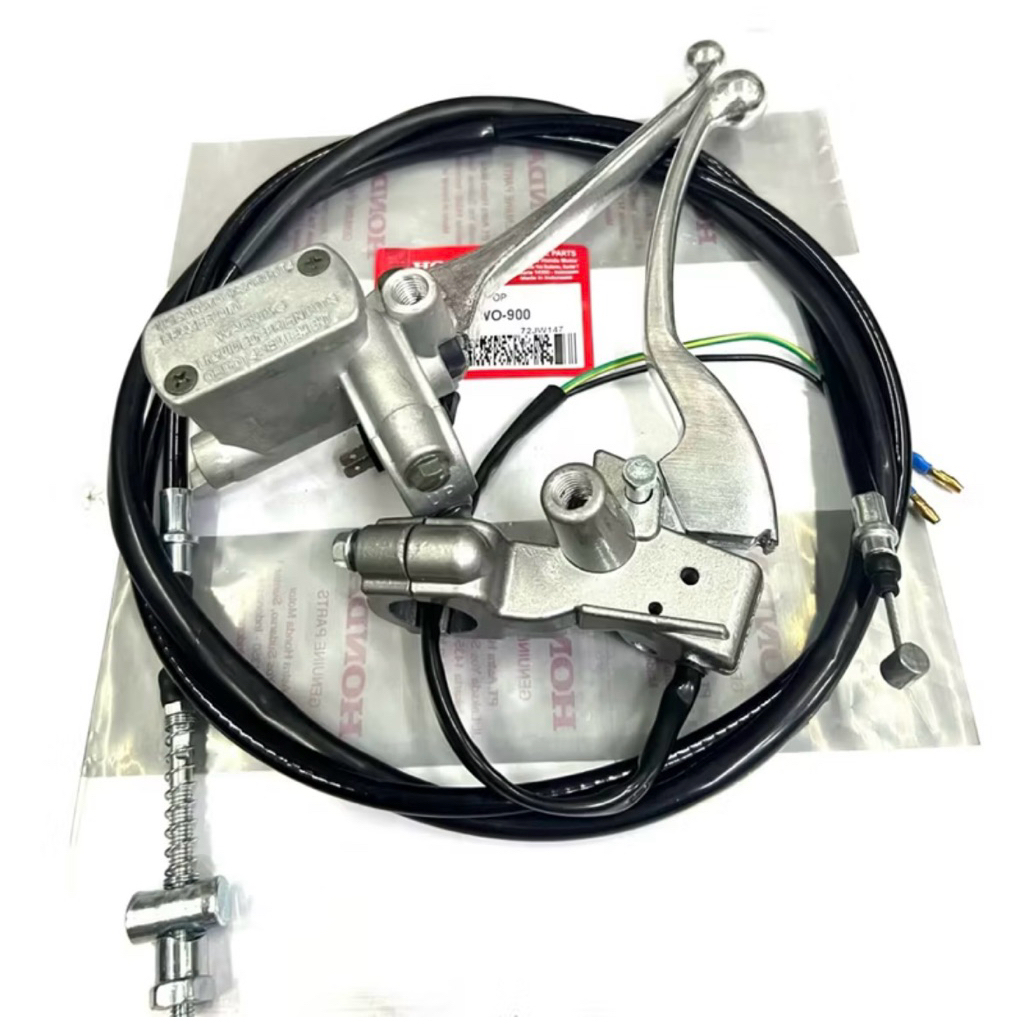 Master rem atas Assy Beat Karbu Sepaket Silver + Dudukan Spion + Handle Kiri + Kabel Rem Beat Karbu 