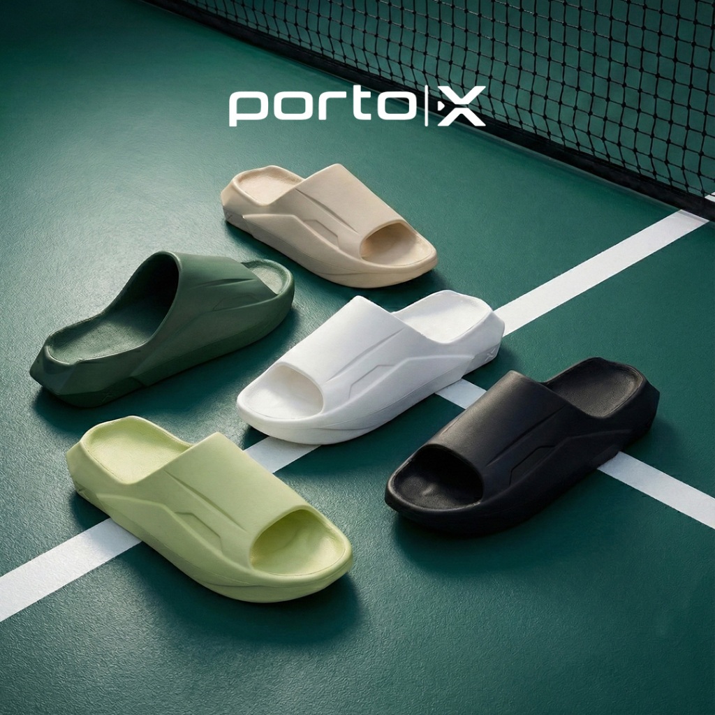 Porto X Sandals - Ludwig Slides Sendal Slop Recovery Sport Adaptifoam Pemulihan Kaki