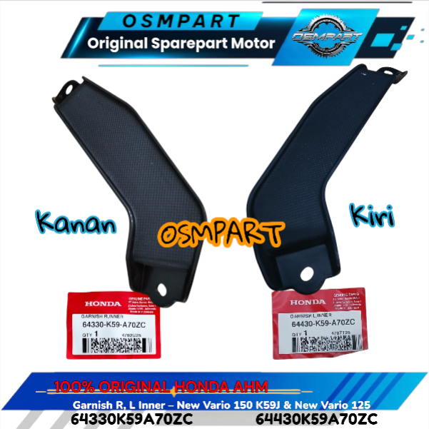 COVER BODY GARNISH KANAN KIRI VARIO 125 150 HONDA 64330K59A70ZC 64430K59A70ZC ORIGINAL