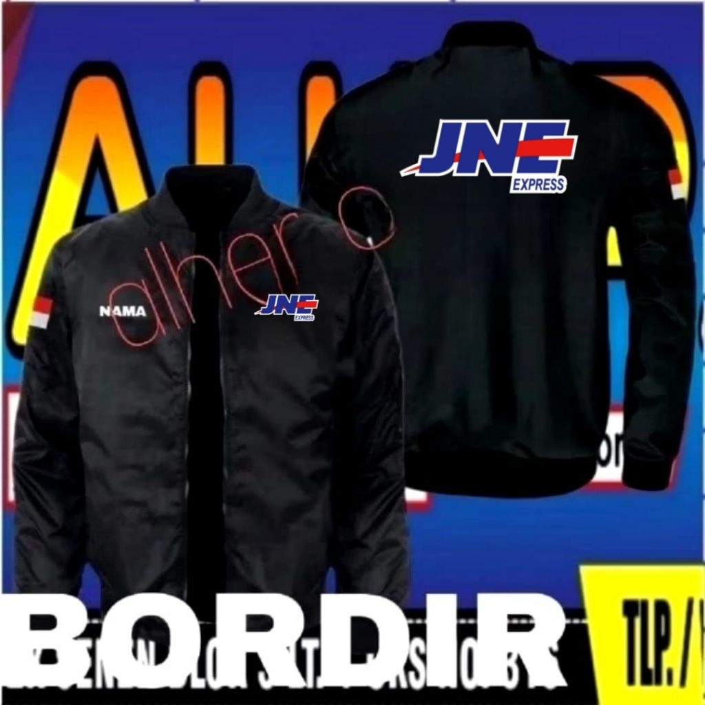 jaket bomber JNE expres full bordir jaket JNE jaket kurir jaket bordir JNE Jaket kerja JNE Jaket ser