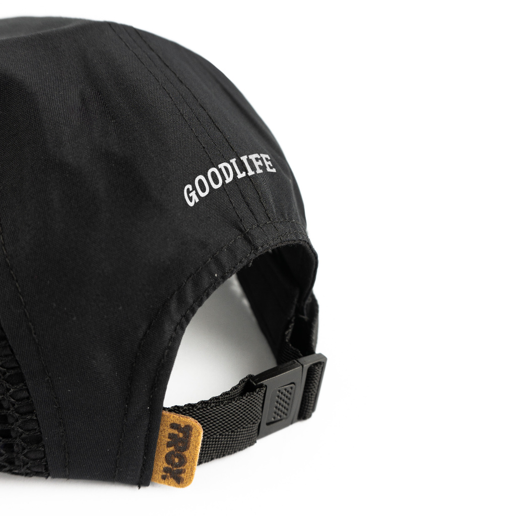 [Free Box] Troy Company Active Cap Cycling Cap Black DotTroy - Topi Outdoor Topi Lari Topi Sepeda Hitam ACD 3464