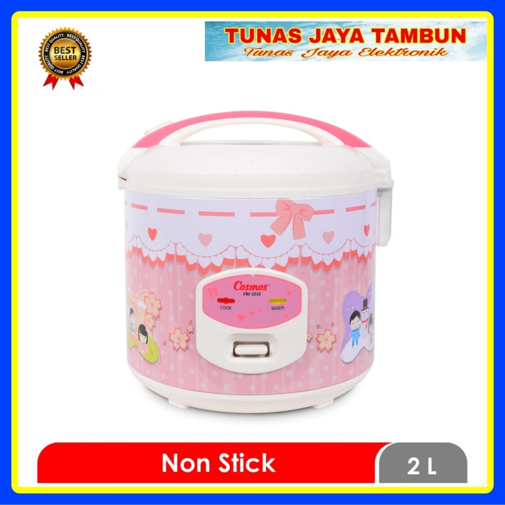 MAGIC COM COSMOS CRJ 3232 / MAGIC COM COSMOS 2 LITER / COMOS CRJ-3232 PENANAK NASI 2 LITER