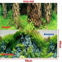 Wallpaper Background Aquarium Tinggi 40 Cm Panjang 50 Cm Motif 07