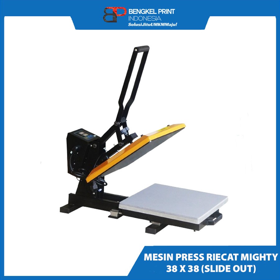 MESIN PRESS KAOS RIECAT MIGHTY 38×38  (SLIDE OUT) | HOT PRESS KAOS