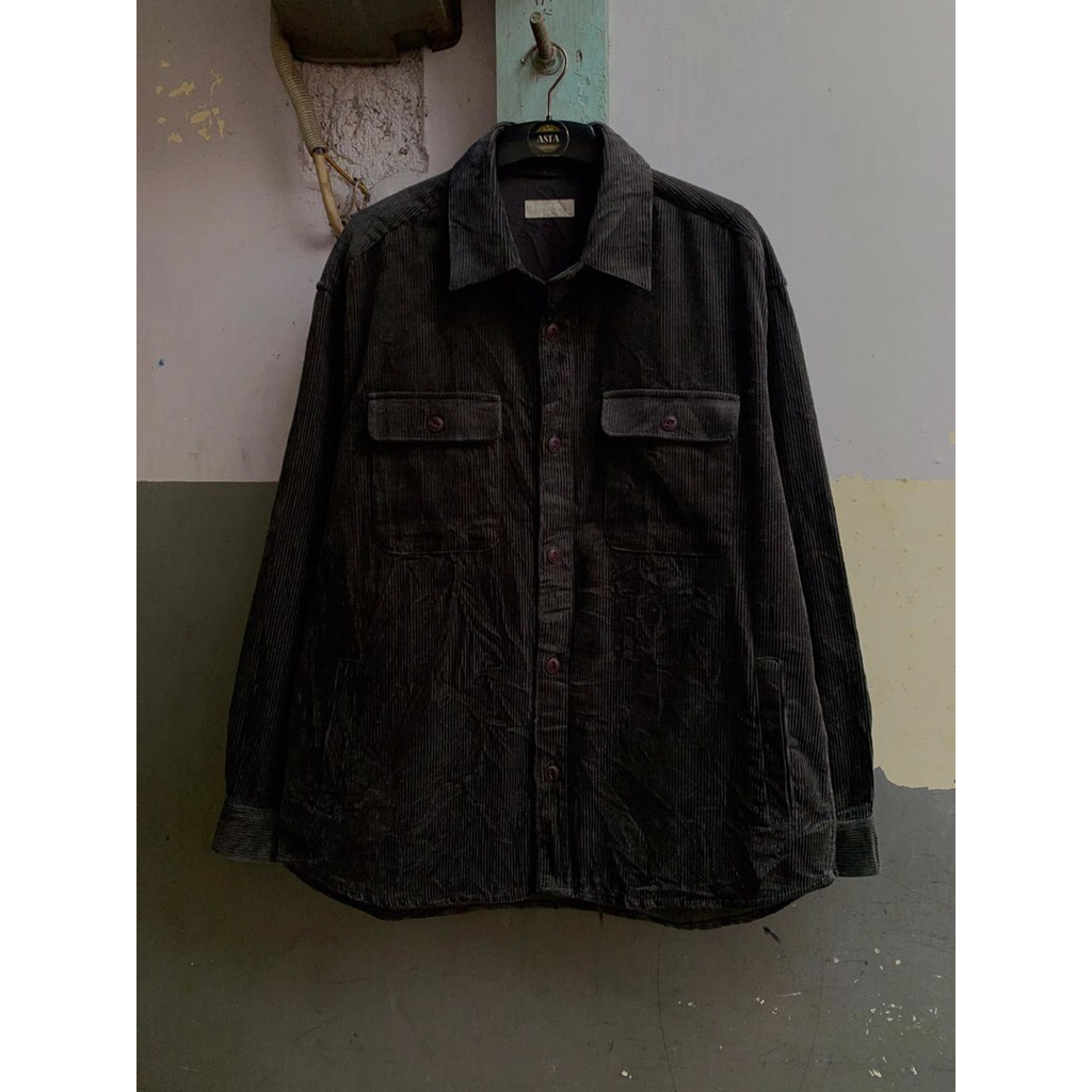 kemeja lengan panjang mind bridge curduroy outer size XL preloved