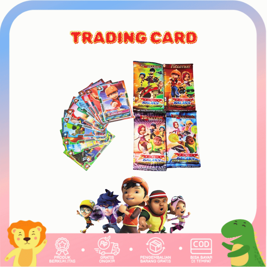 Trading Card BoboiBoy Mainan Kartu Anak