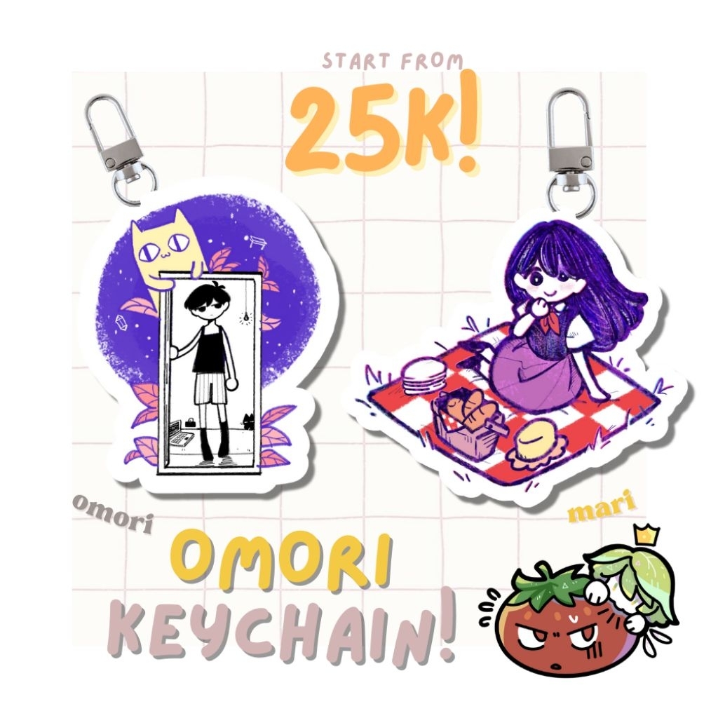 YUBIKIRI'S KEYCHAIN || OMORI  fanmerch