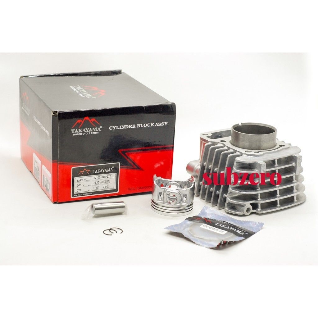 BLOK MESIN + SEHER PISTON KIT TAKAYAMA KWB REVO ABSOLUTE BLADE ORI TAKAYAMA
